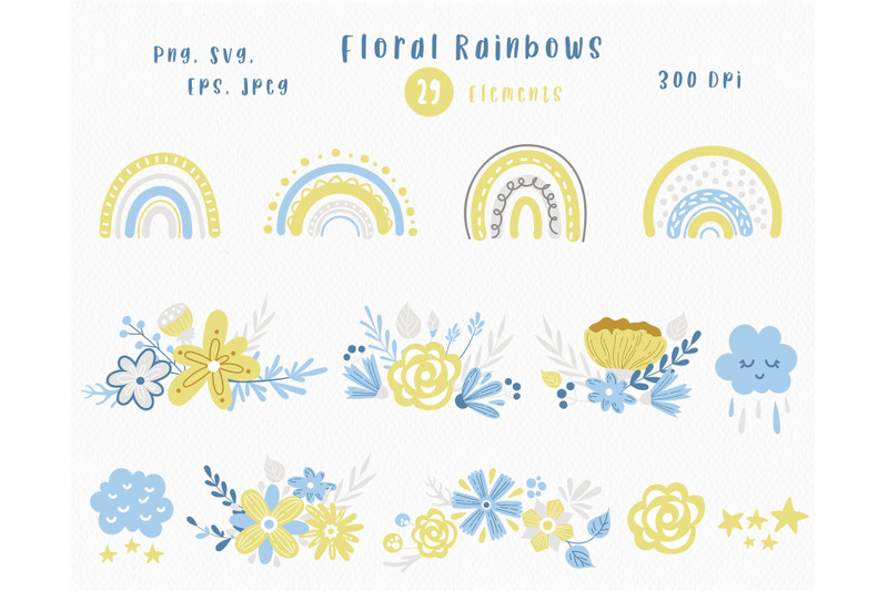 baby-floral-rainbow-svg-set