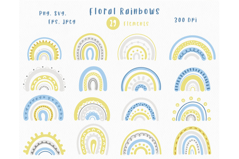 baby-floral-rainbow-svg-set