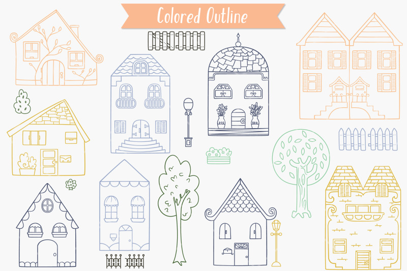 houses-color-doodles-hand-drawn-home-city-building-cute-cottage