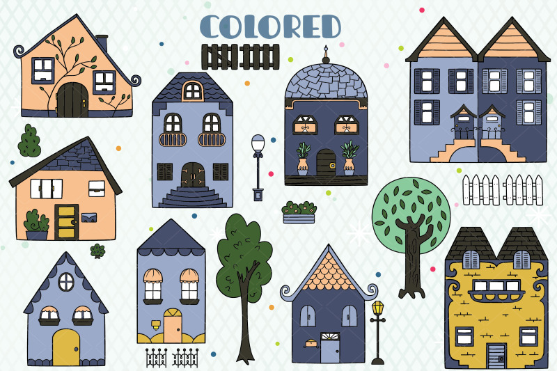 house-color-doodles-hand-drawn-home-city-building-cute-cottage