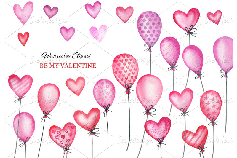 valentine-039-s-day-watercolor-clipart-vintage-cars-hearts-roses-png