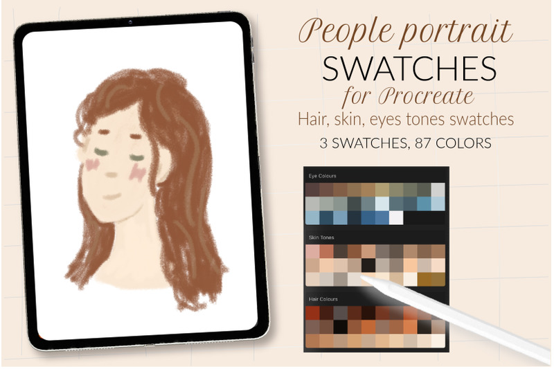 people-portrait-swatches-for-procreate-skin-tone-swatches-hair-color
