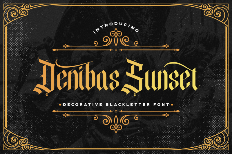 denibas-sunset-blackletter-font