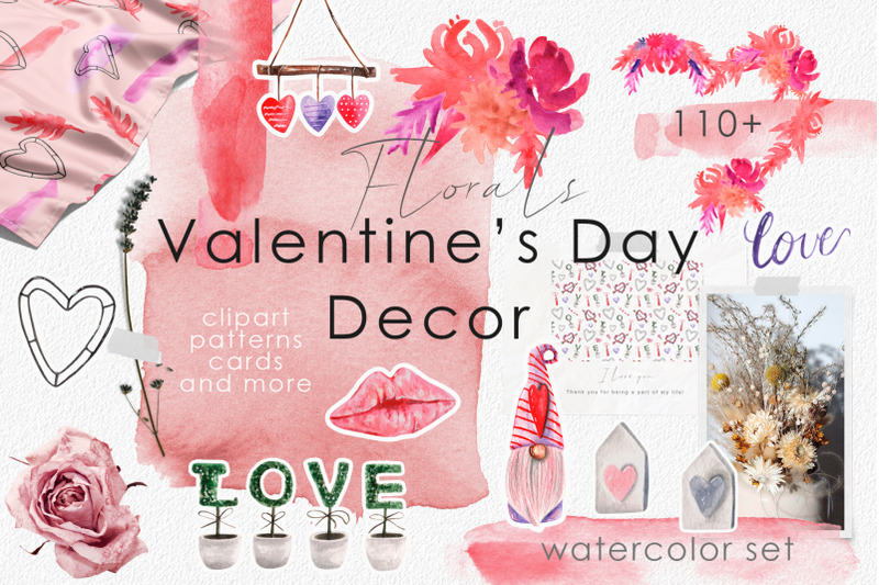 valentine-039-s-day-watercolor-decor-floral-arrangements-cards-patterns