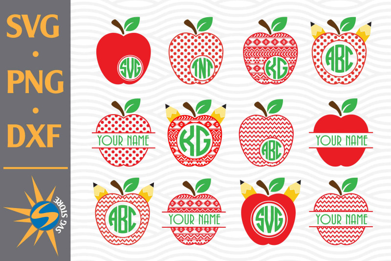 apple-pattern-monogram-svg-png-dxf-digital-files-include