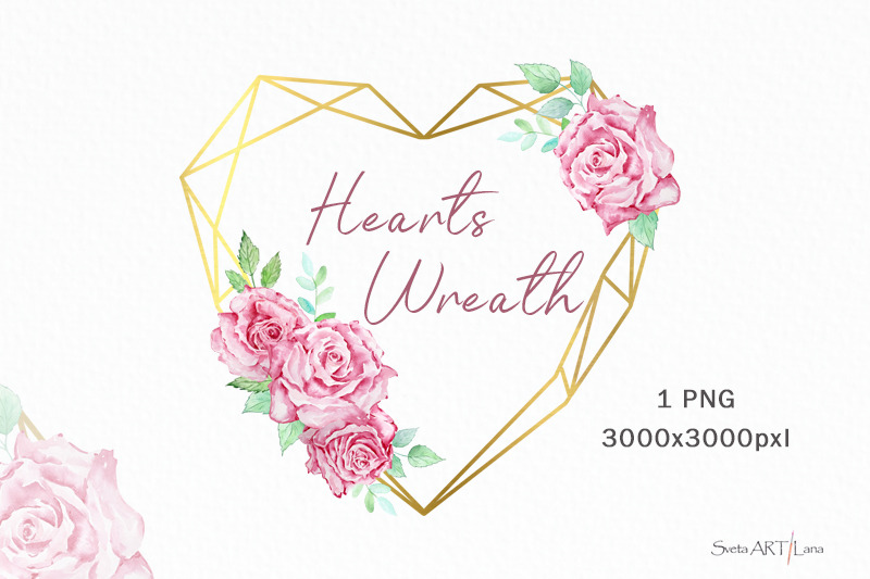 watercolor-heart-valentine-wreath-boho-clipart