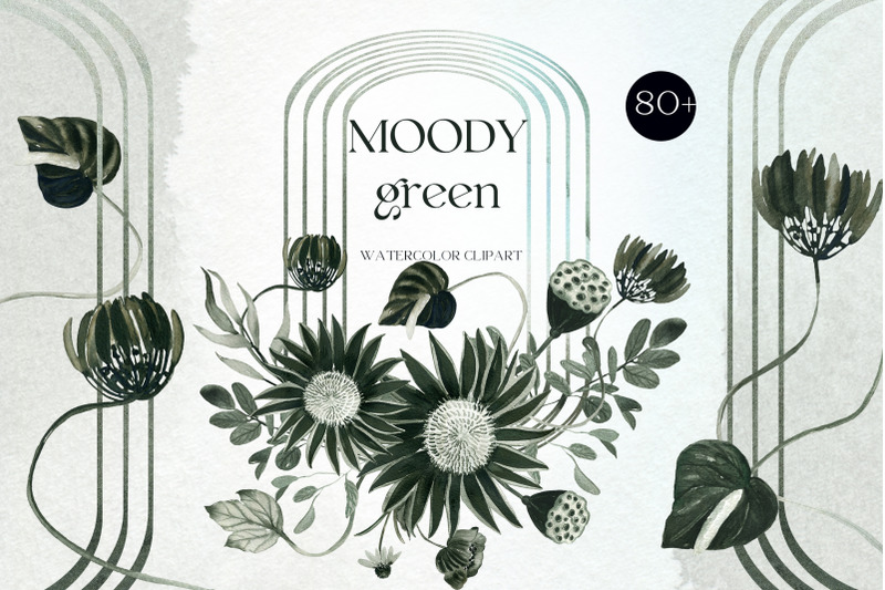 moody-green-mystic-watercolor-clipart