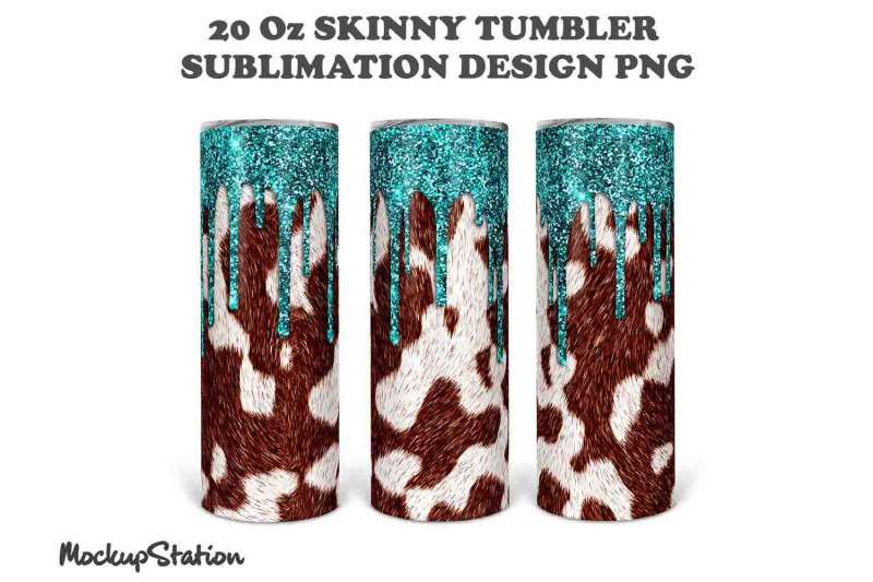 cowhide-glitter-20oz-skinny-tumbler-design-sublimation-png
