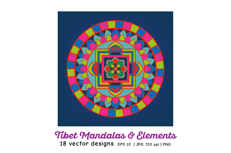 colored-tibet-mandalas-and-elements