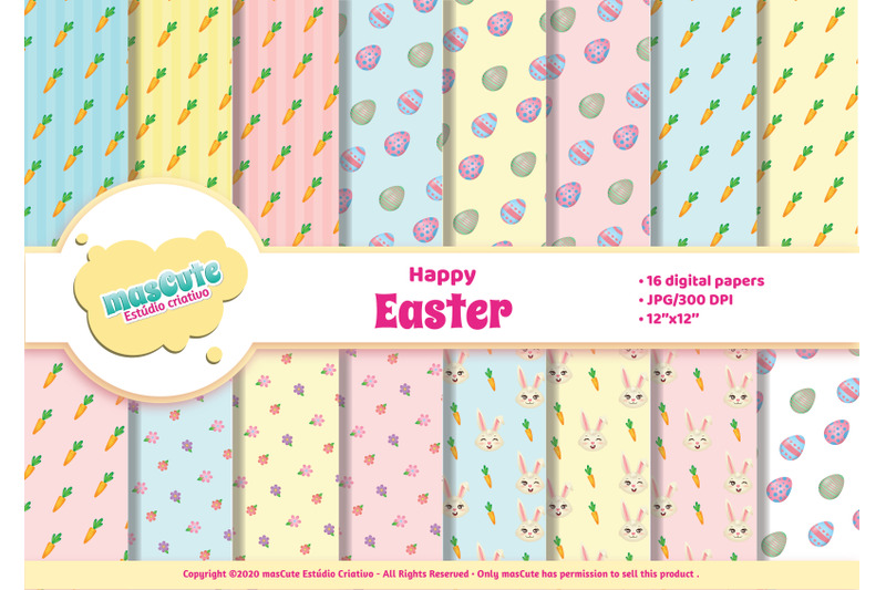 easter-clipart-easter-bunny-digital-paper