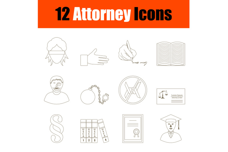 attorney-icon-set