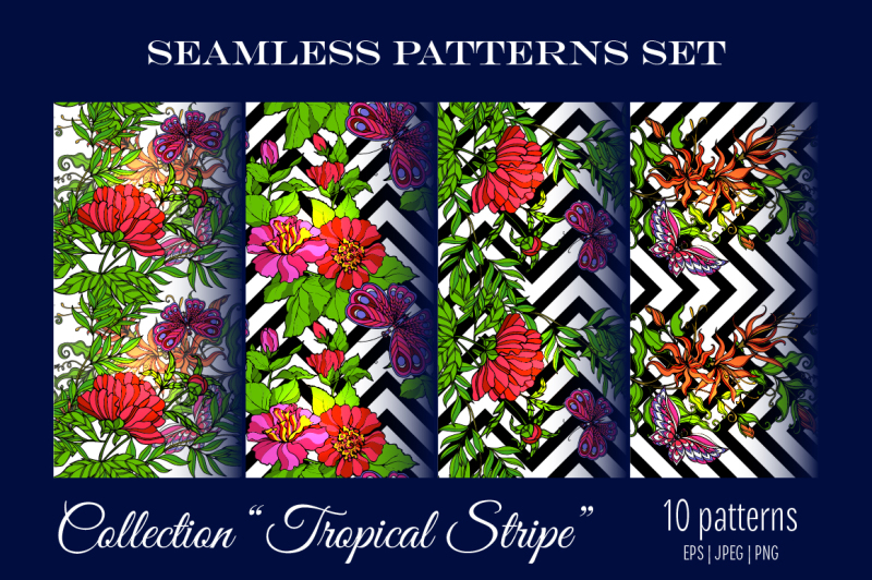 10-tropical-seamless-patterns