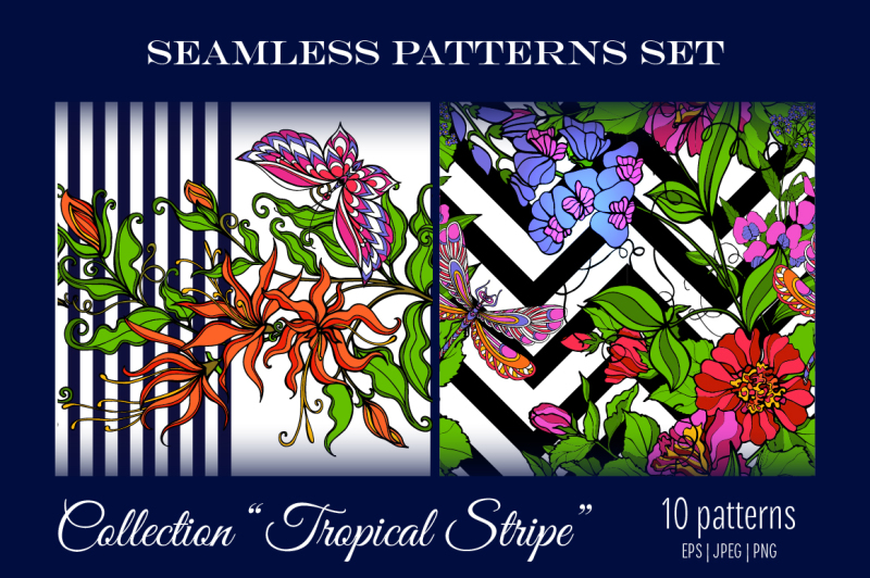 10-tropical-seamless-patterns