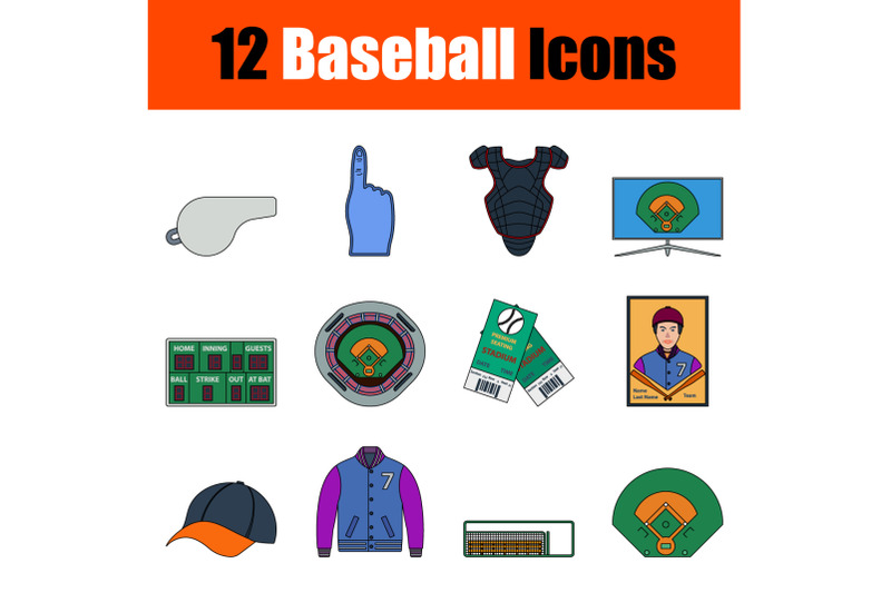 baseball-icon-set