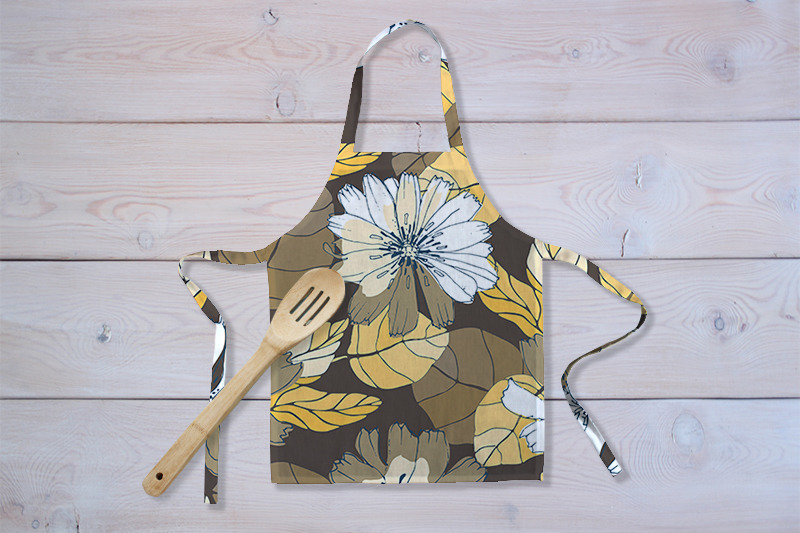 yellow-brown-floral-pattern
