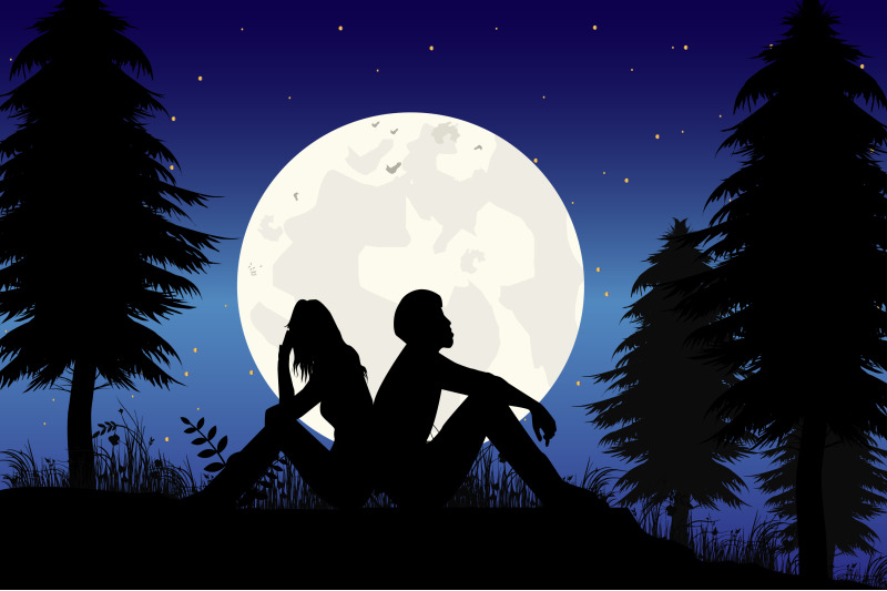 silhouette-of-couple-in-love-simple-vector-illustration