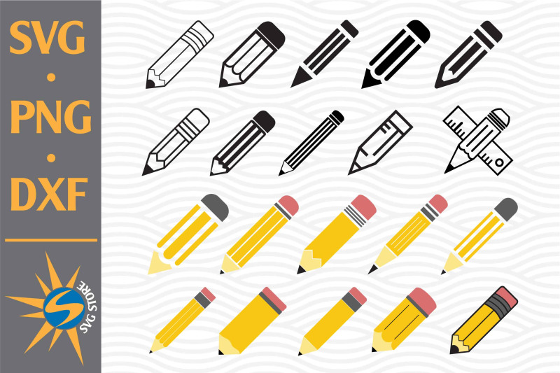 pencil-svg-png-dxf-digital-files-include