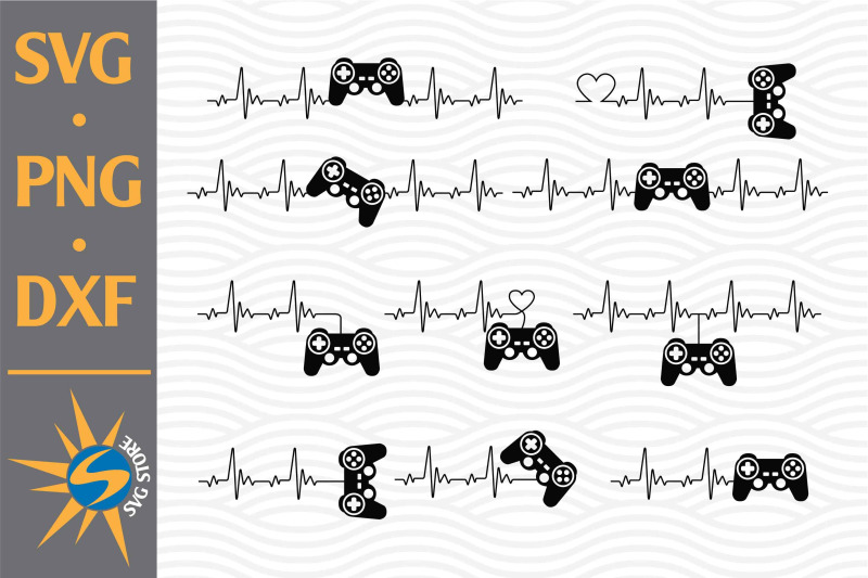 game-controller-heartbeat-svg-png-dxf-digital-files-include