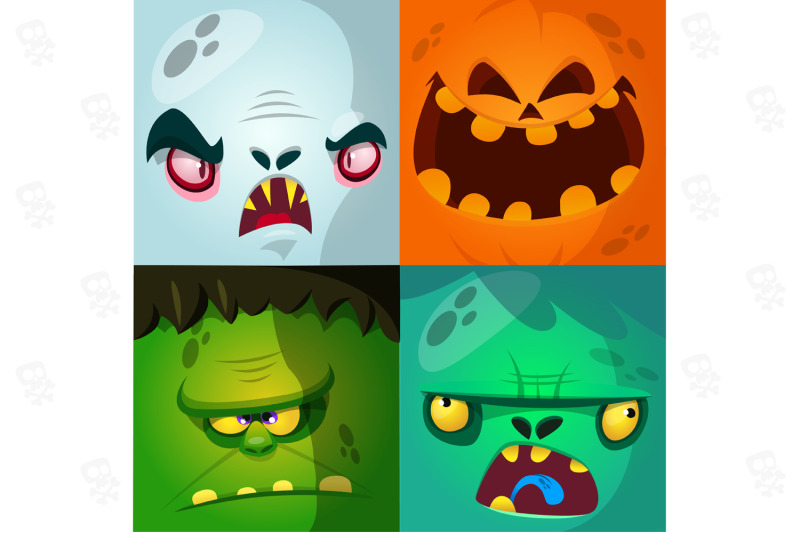 funny-cartoon-monsters-face-square-avatars-set