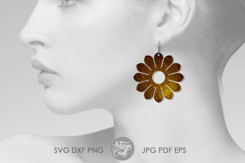 sunflower-earring-template-svg