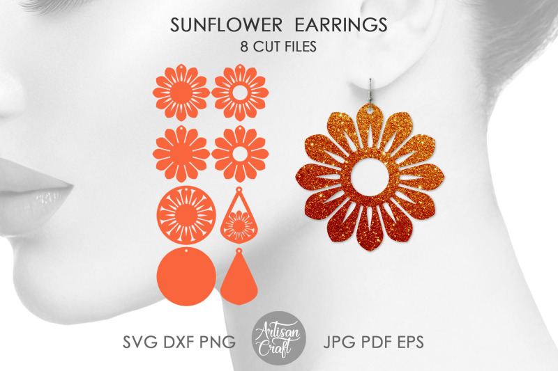 sunflower-earring-template-svg