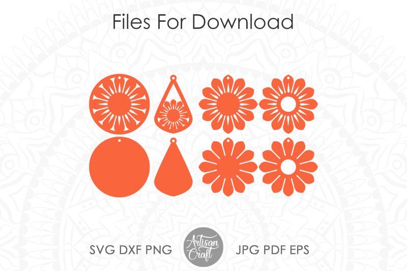 sunflower-earring-template-svg