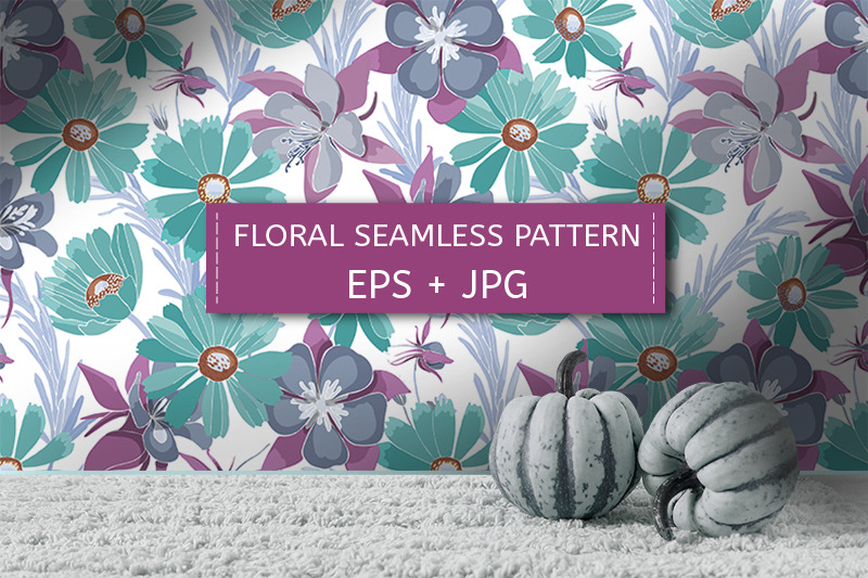 turquoise-and-purple-flowers-seamless-pattern