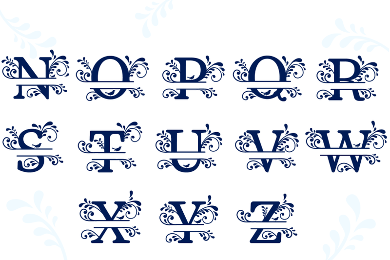 split-monogram-alphabet-with-flourishes-letters-svg