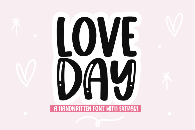 love-day-handwritten-font-with-valentine-039-s-doodles