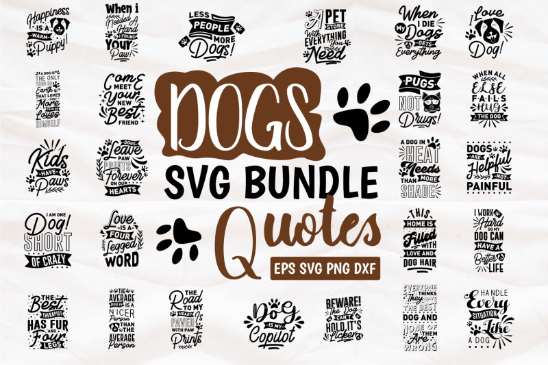 dogs-svg-bundle-quotes-png-craft-pets-collection-lettering