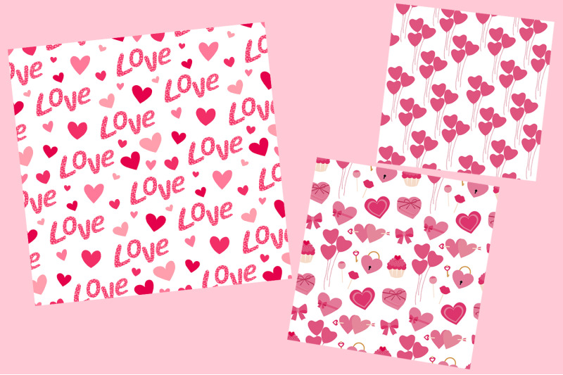 hearts seamless pattern for valentine wrapping paper 10889949 Vector Art at  Vecteezy