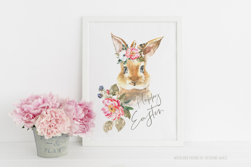watercolor-animals-woodland-friends