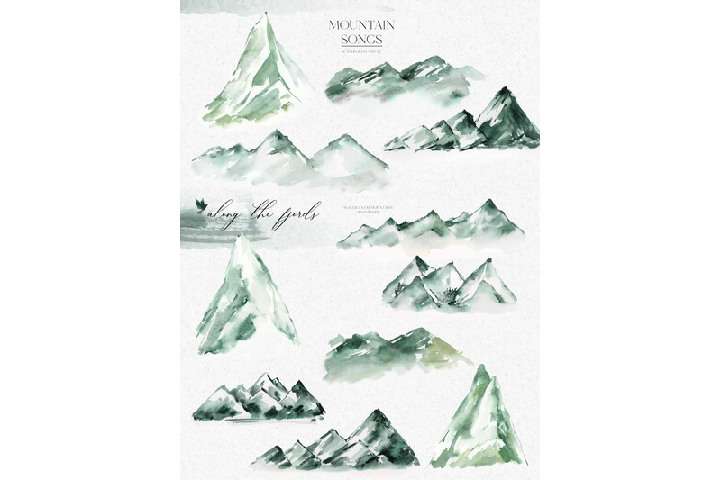 watercolor-mountains-clipart-greenery-landscape-clipart-forest-tree