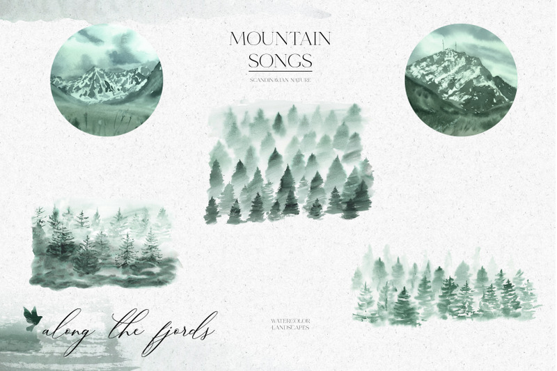 watercolor-mountains-clipart-greenery-landscape-clipart-forest-tree
