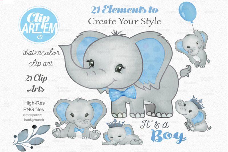 boy-elephant-blue-bundle-21-pngs-files-digital-images-decorations