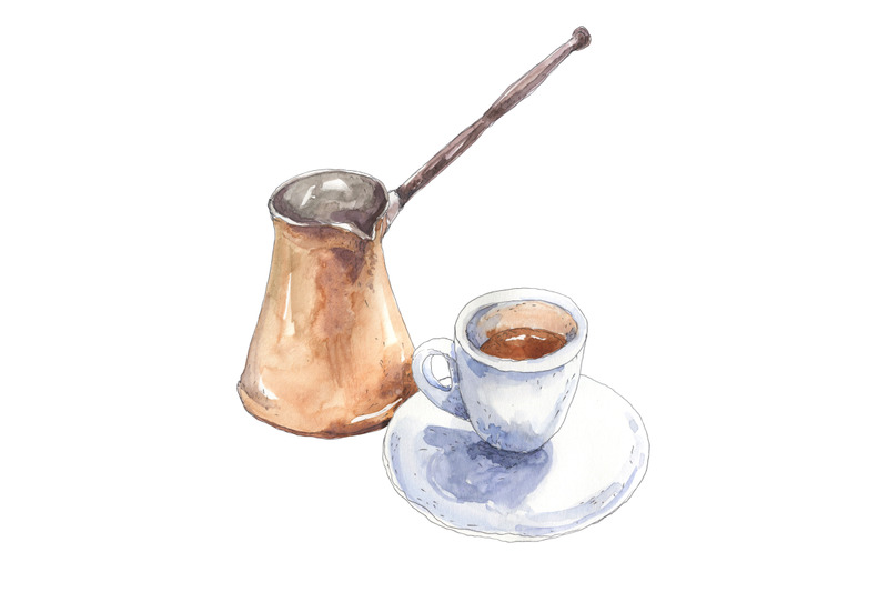 coffee-ristretto-espresso-with-turkish-cezve