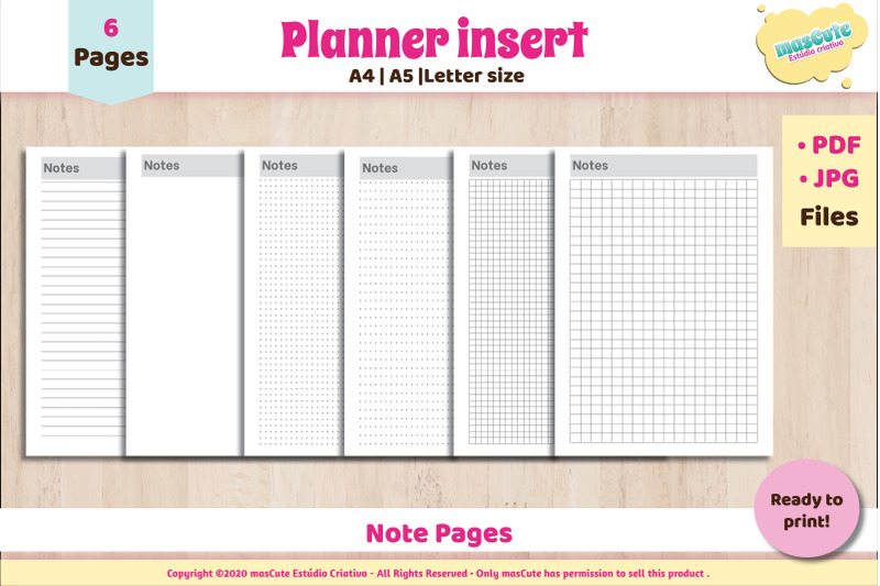 printable-note-pages-set-planner-inserts-letter-a5-a4