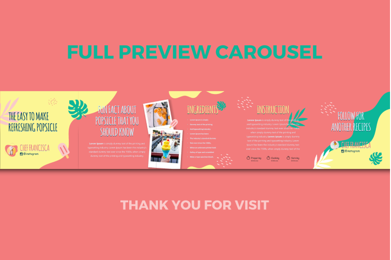 summer-ice-cream-recipe-instagram-carousel-keynote-template