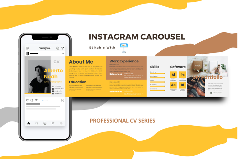 professional-resume-online-instagram-carousel-keynote-template