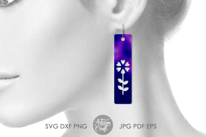bar-earrings-svg-cut-files-floral-earrings-faux-leather-earrings-sv