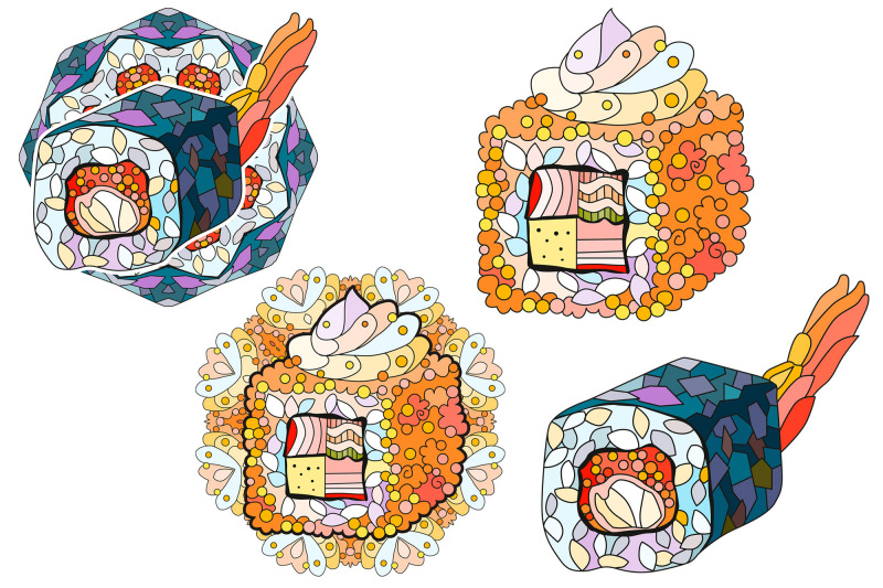 sushi-zentangle-doodle-objects