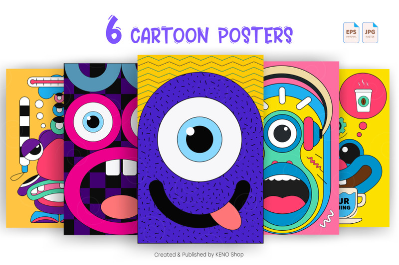 cartoon-posters-with-emotions