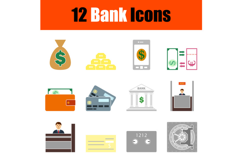 bank-icon-set