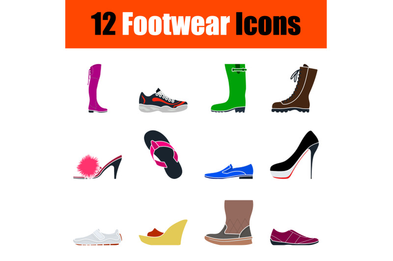 footwear-icon-set