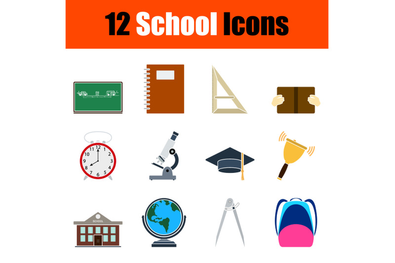 school-icon-set