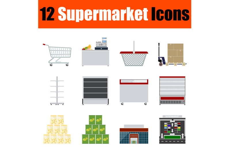 supermarket-icon-set