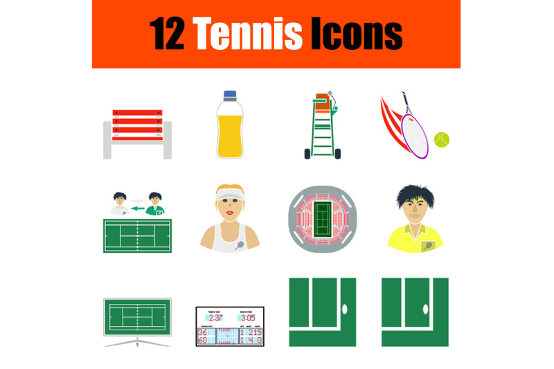 tennis-icon-set