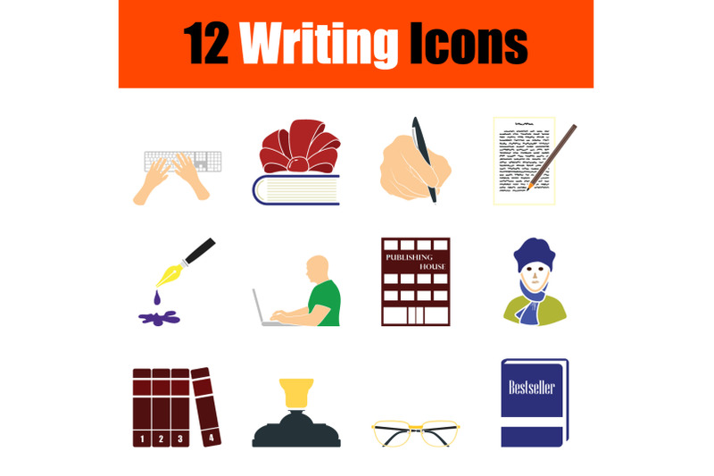 writing-icon-set