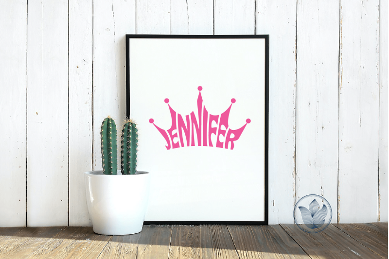 jennifer-lettering-in-crown-shape-svg-cut-file