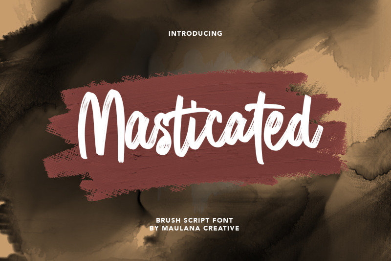 masticated-brush-script-font